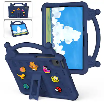 Front. UUCOVER - Kids Case for Samsung Galaxy Tab S11 11-inch 2025 SM-X730 SM-X736B Shockproof EVA Handle Stand Lightweight Cover - Navyblue.
