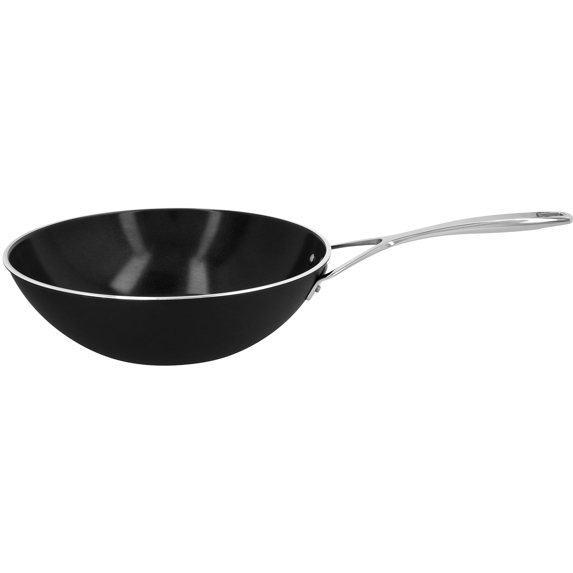 Demeyere - AluPro Ceramic 12-inch Aluminum Nonstick Wok - Black