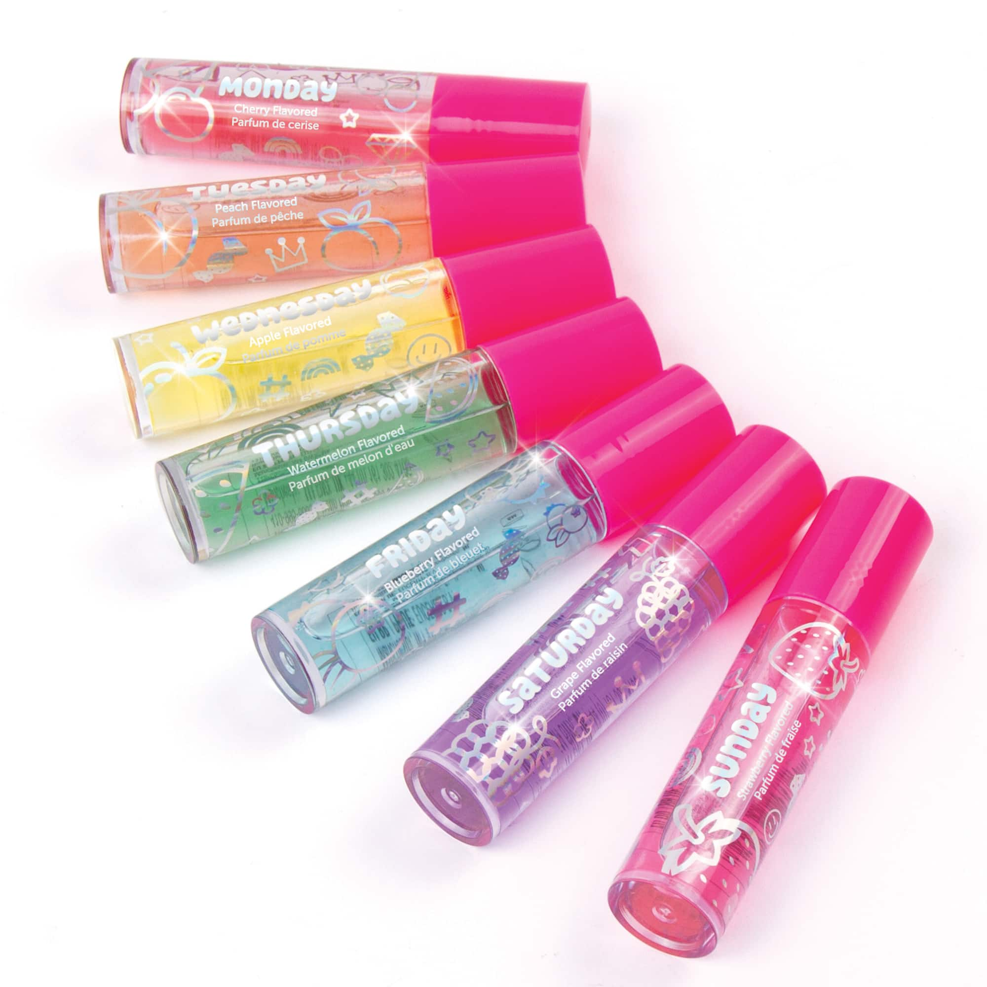 Make It Real 3C4G: Days Of The Week Lip Gloss Set 7 Piece Rollerball ...