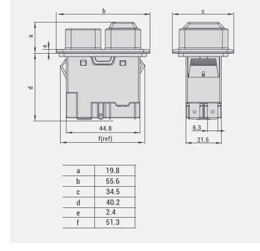 b  e  d 44.8 f(ref) 6.3 21.5  
a  b  c  d  e  f  
19.8  55.6  34.5  40.2  2.4  51.3