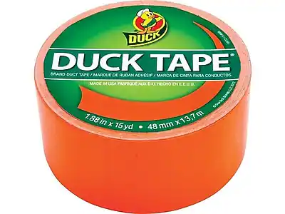 DUCK TAPE
BRAND DUCT TAPE / MARQUE DE RUBAN ADHÉSIF / MARCA DE CINTA PARA CONDUCTOS
MADE IN USA FABRIQUÉ AUX É-U. HECHO EN EEUU.
1.88 in x 15 yd / 48 mm x 13.7 m
