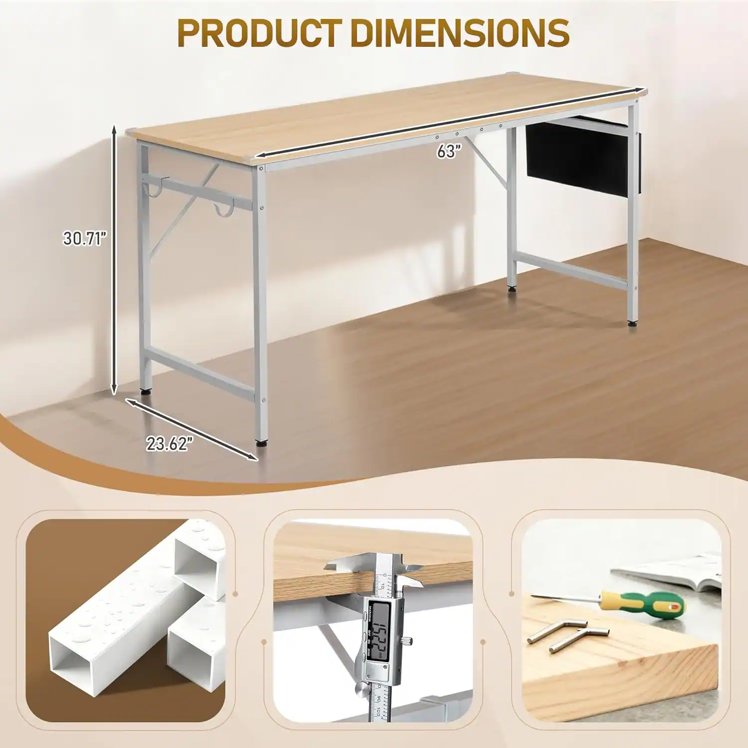 PRODUCT DIMENSIONS  
63" 30.71" 23.62"