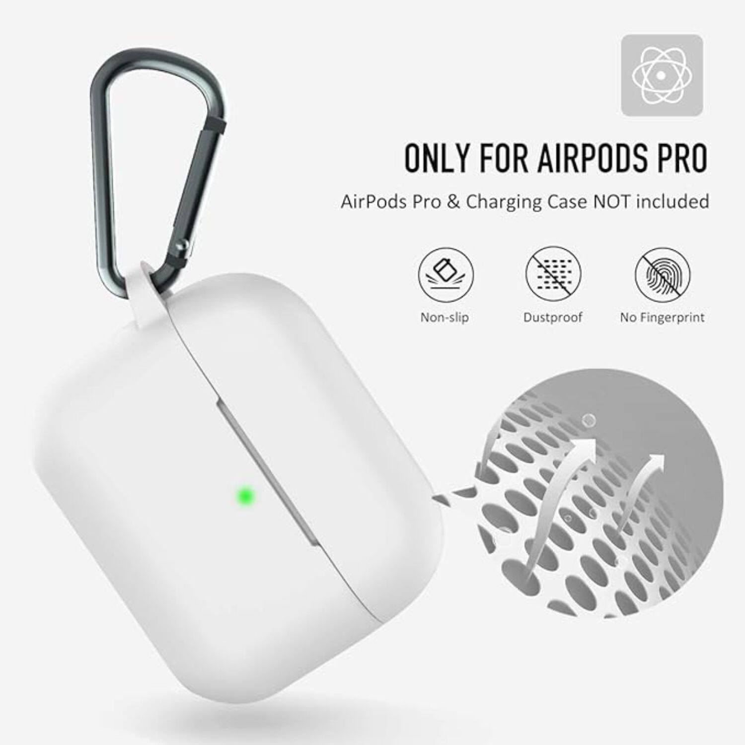 ONLY FOR AIRPODS PRO  
AirPods Pro & Charging Case NOT included  

- Non-slip  
- Dustproof  
- No Fingerprint