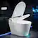 Alt View 12. Costway - Smart Toilet Elongated Bidet Toilet with Adjustable Heated Seat & Dryer Night Light - White.