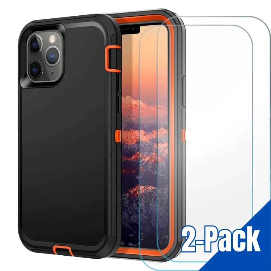 Entronix Heavy Duty Protection Bundle for iPhone 15 Pro Case and Screen