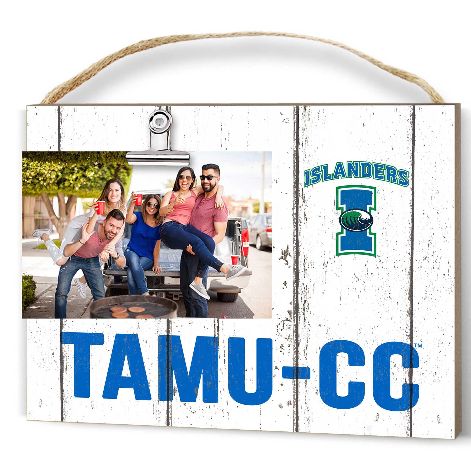 "Jardine - Texas A&M Corpus Christi Islanders 8"" x 10"" Weathered Clip It Frame - White" price history on PriceWatchPro