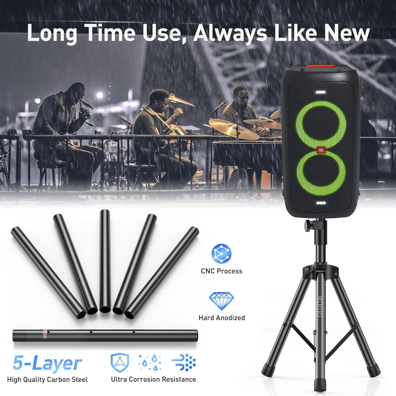 Long Time Use, Always Like New

CNC Process
Hard Anodized
5-Layer High Quality Carbon Steel
Ultra Corrosion Resistance