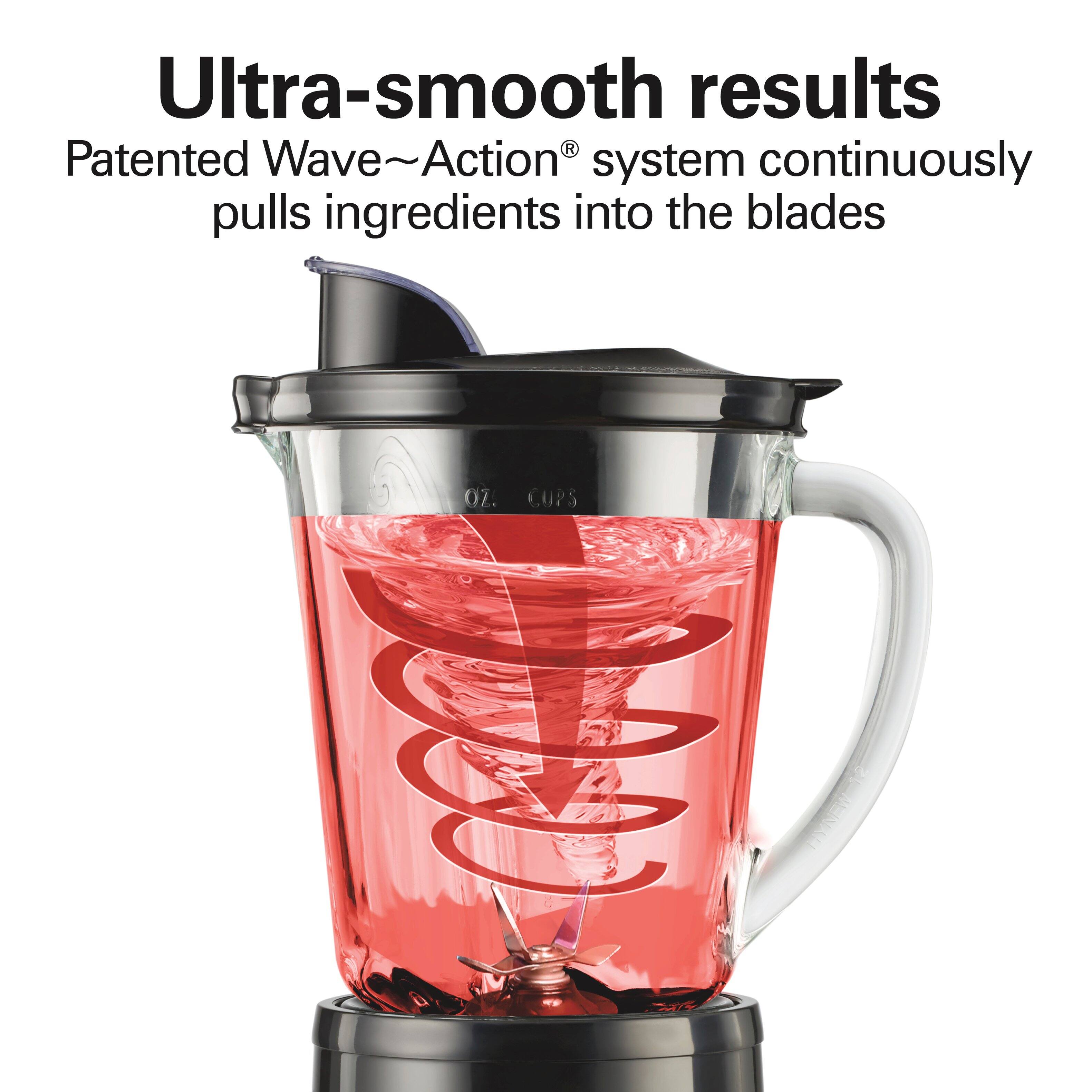 Ultra-smooth results  
Patented Wave~Action® system continuously pulls ingredients into the blades