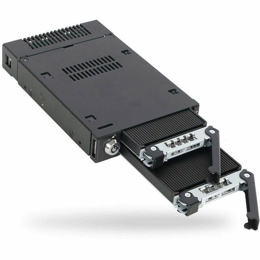 Alt View 3. Icy Dock - Icy Dock ToughArmor MB834M2K-B Drive Enclosure for 3.5" M.2, PCI Express NVMe - Mini-SAS HD Host Interface Internal.