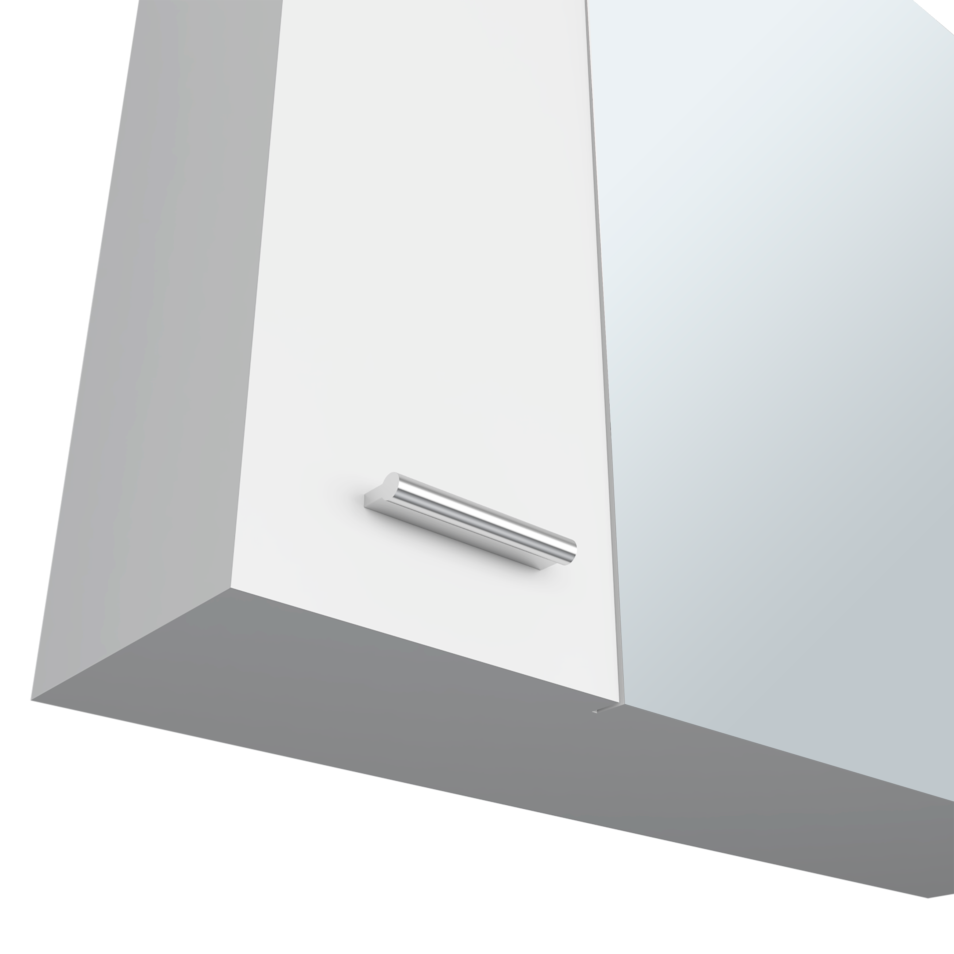 Alt View 1. Treevol Furniture - Prague Medicine Cabinet ,Bathroom,White - White.