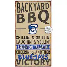 BACKYARD BBQ
CHILLIN' & GRILLIN'
LAUGHIN' & YELLIN'
CREIGHTON TAILGATIN'
CHEERIN' FOR ANOTHER
BLUEJAYS VICTORY
for use INSIDE & OUTSIDE