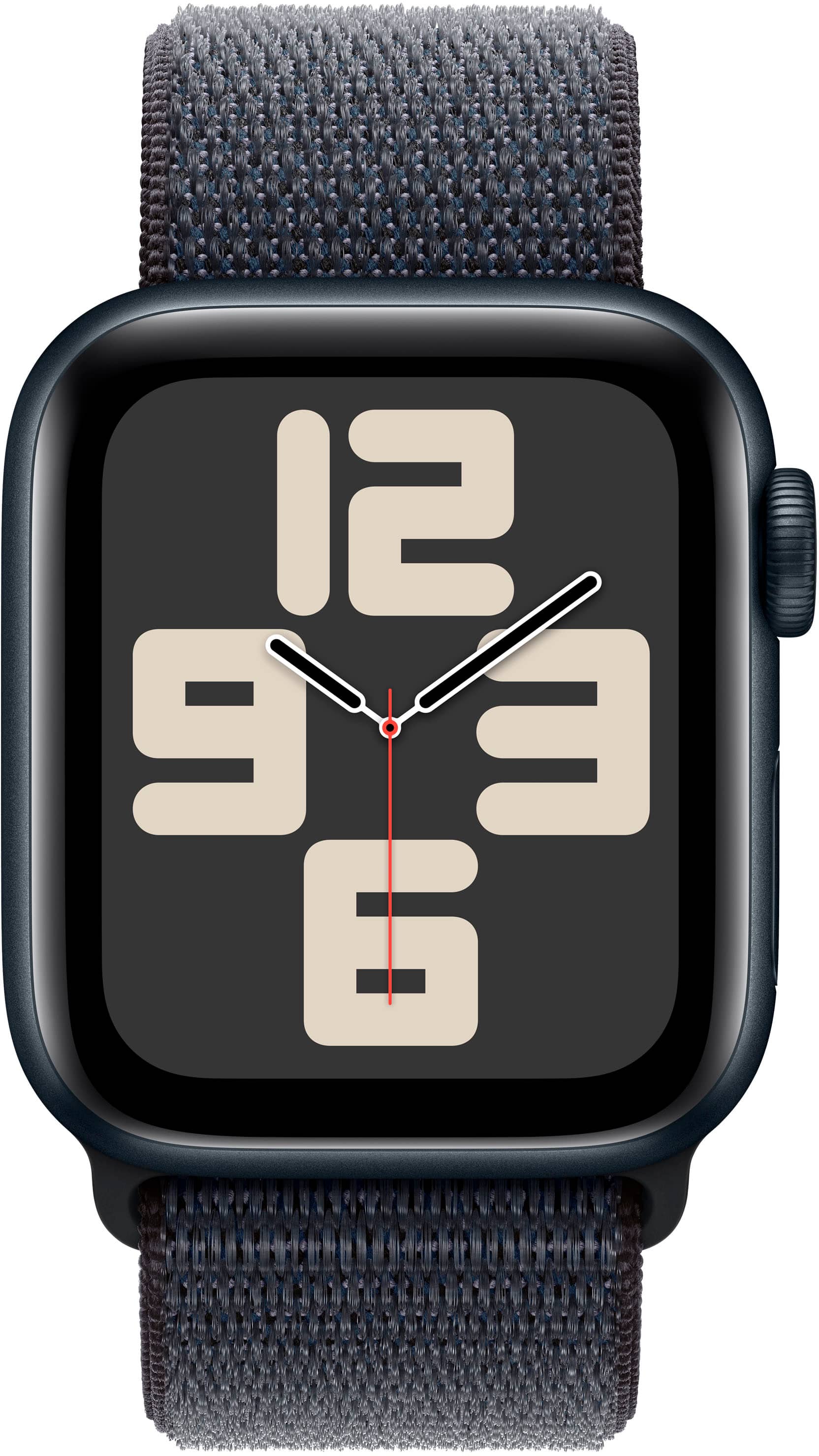 Alt View 11. Apple - Apple Watch SE 2nd Generation (GPS+Cellular) 40mm Aluminum Case with Ink Sport Loop - Midnight.