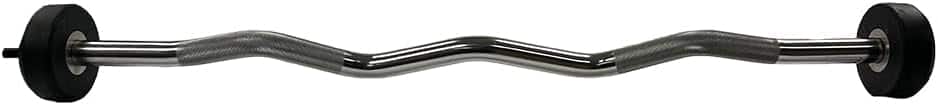 Amber Sporting Goods - Rubber Coated Pre-Weighted Curl Bar, Alloy Steel, Secure Knurled Grip, Enhanced Comfort, 30 lb - Chrome price history on PriceWatchPro