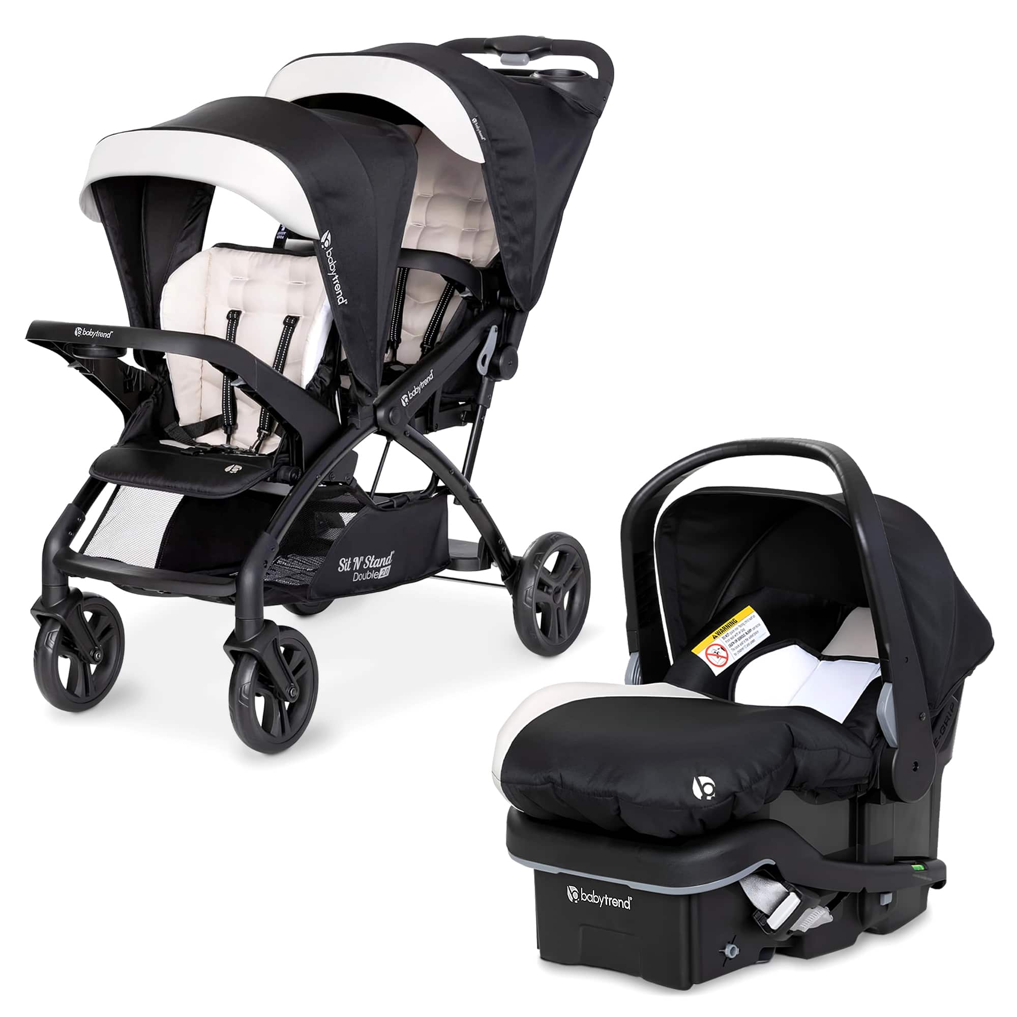 Baby Trend - Sit N' Stand Double Stroller with EZ-Lift Plus Infant Car Seat, Khaki price history on PriceWatchPro