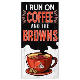 Fan Creations - Cleveland Browns 6" x 12" Coffee Wall Art - Multicolor