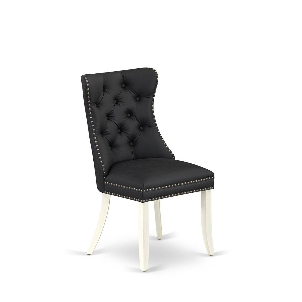 Left. East West Furniture - Parson Dining Chairs - White.