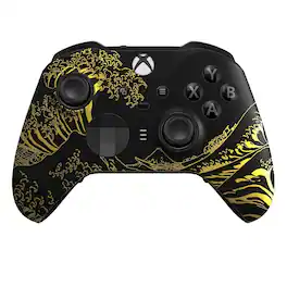 Custom Controllerzz - Custom Elite Series 2 Wireless Controller for Xbox Series X, Xbox Series S, Xbox One - Golden Waves