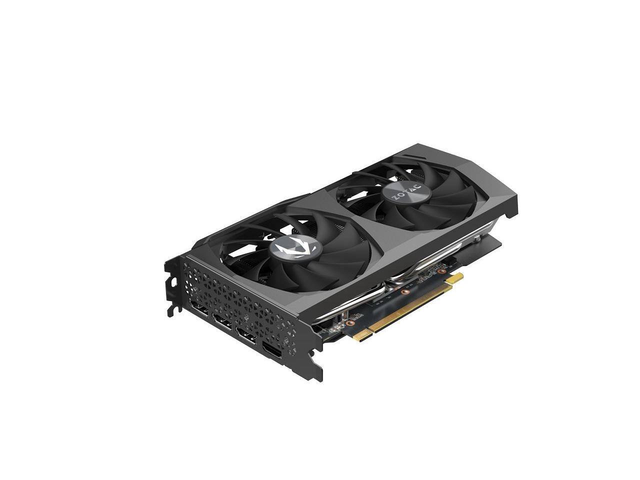 Alt View 2. ZOTAC - ZOTAC Twin Edge GeForce RTX 3060 12GB GDDR6 PCI Express 4.0 ATX Graphics Card ZT-A30600E2-10A.