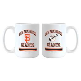 Logo Brands - San Francisco Giants 15oz. Current & Throwback Mug Set - Multicolor