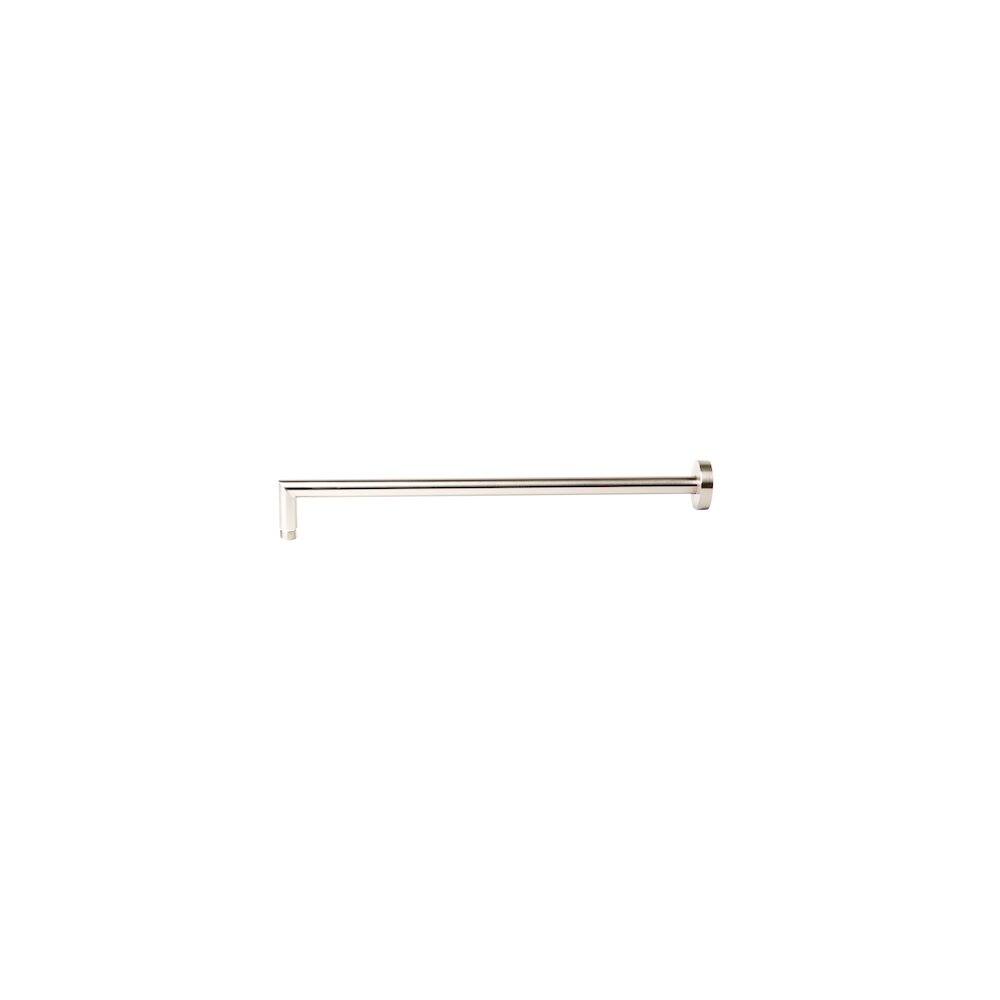 Back. Alfi - Brushed Nickel 20" Round Wall Shower Arm - Silver.