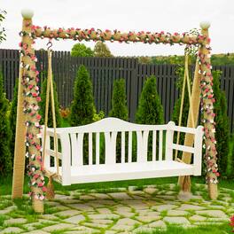 Oumilen - 32.8FT Solar Pink Red Rose Vine String Lights – 8 Modes Waterproof Artificial Flower Garland for Fence