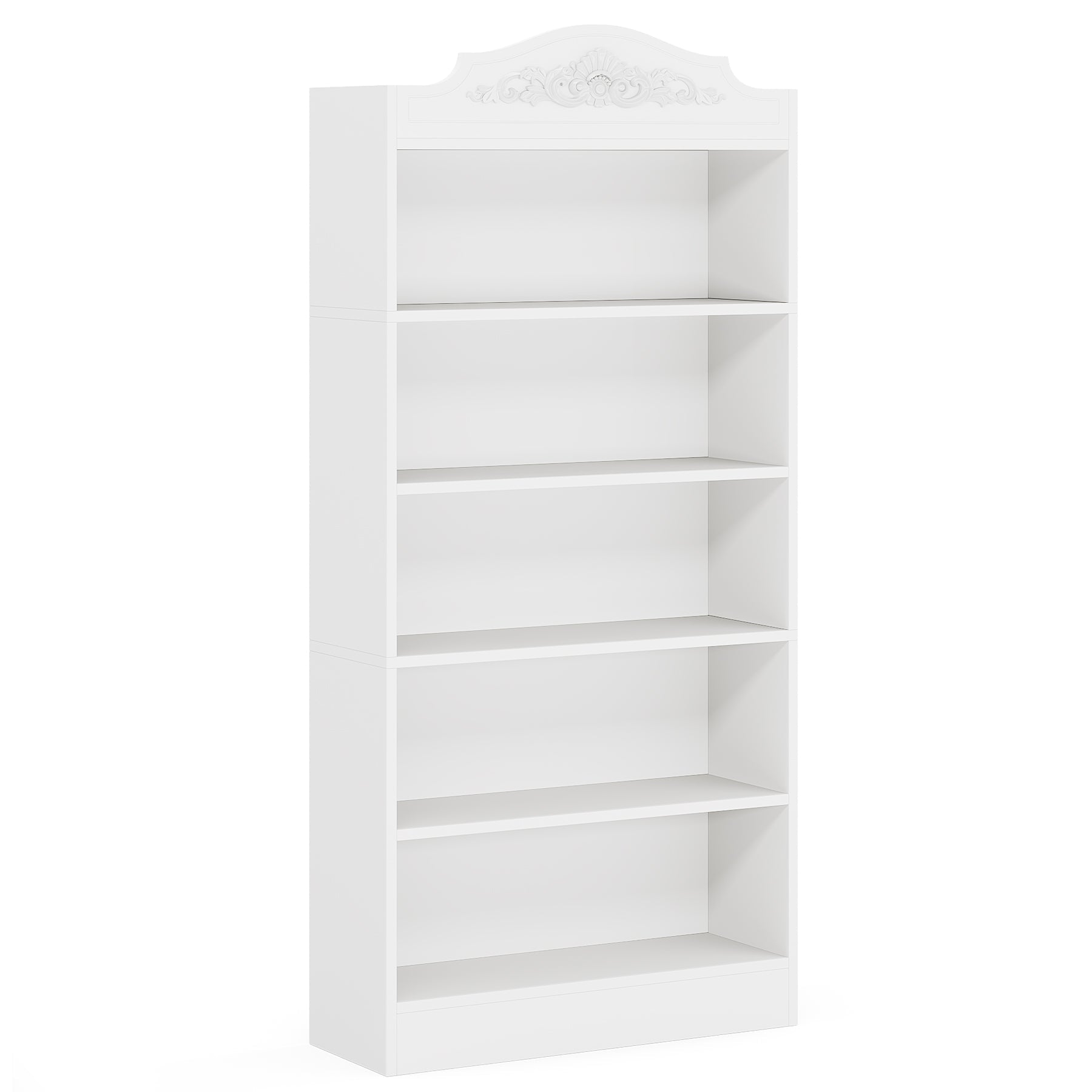 Alt View 3. Tribesigns - Office Storage Cabinet, For Everyday Organization in Workspaces and Office Reception Areas - White.