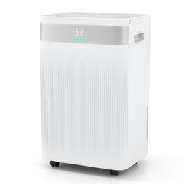 LUCKY ONE - 54 Pints Freestanding Dehumidifier for 4500 Sq. Ft with 3 Modes & CSA/DOE Certified - White