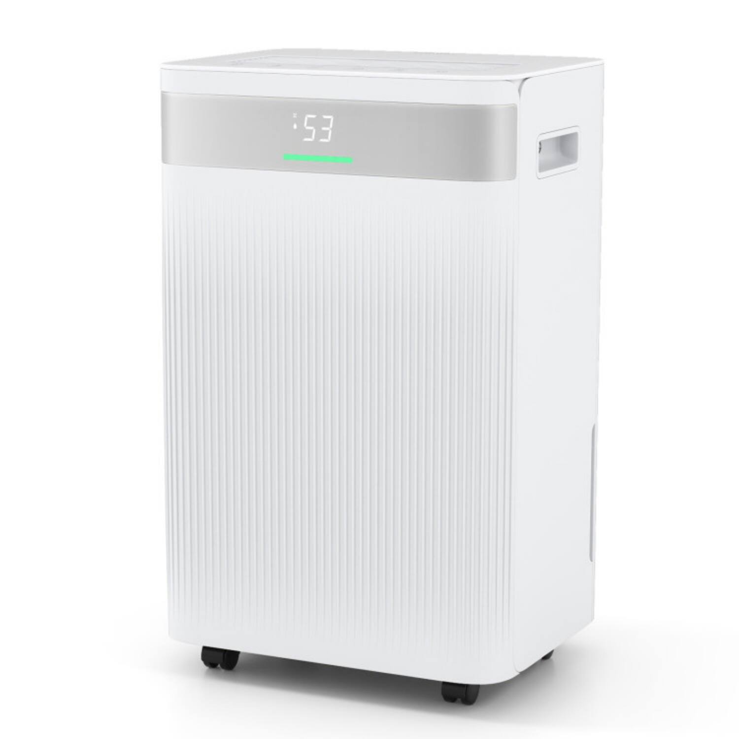 Front. LUCKY ONE - 54 Pints Freestanding Dehumidifier for 4500 Sq. Ft with 3 Modes & CSA/DOE Certified - White.