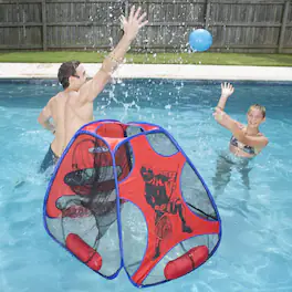 SwimWays - 35" and Red Hydro 5 in 1 Swimming Pool Game Set - Blue
