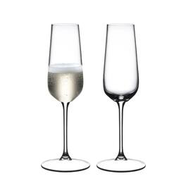 Riedel - Grape@ Champagne Flute Wine Glass, Set of 2, 8 ounce - Clear