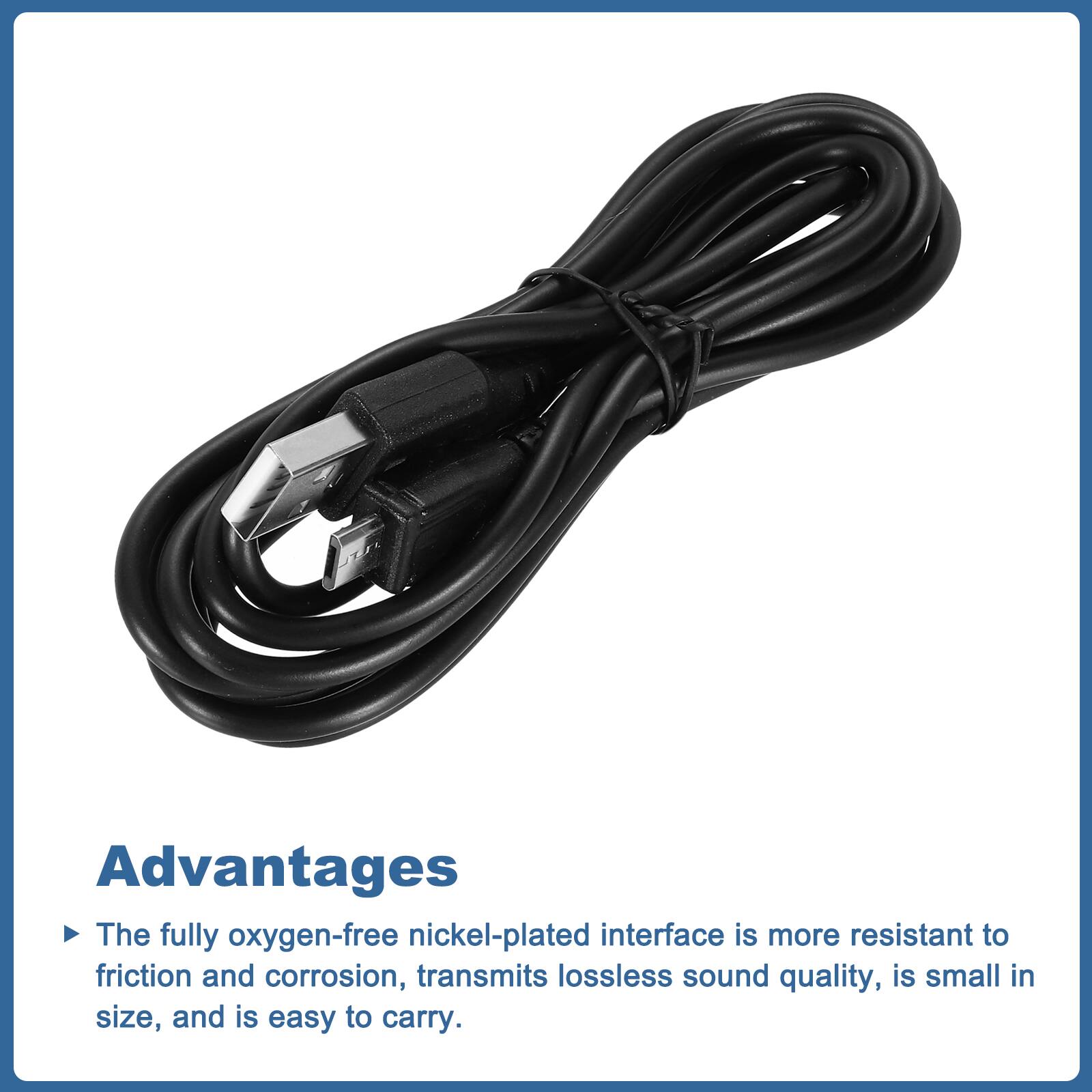 Advantages

- The fully oxygen-free nickel-plated interface is more resistant to friction and corrosion, transmits lossless sound quality, is small in size, and is easy to carry.