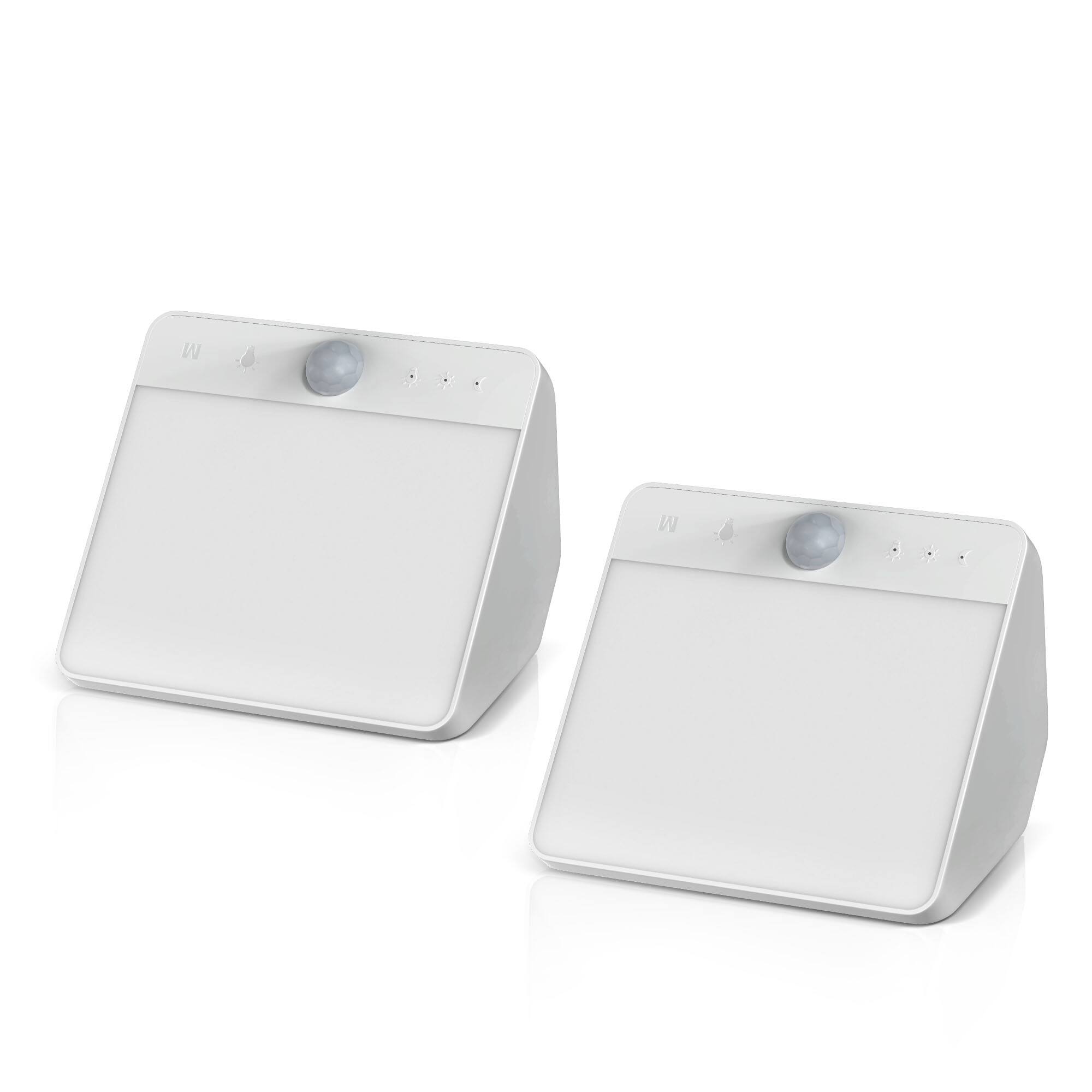 Front. Jandcase - JANDCASE 2-Pack 0.5W Battery Operated Motion Sensor Night Light, 3CCT Selectable,, Touch Control, Stepless Dimming - White.