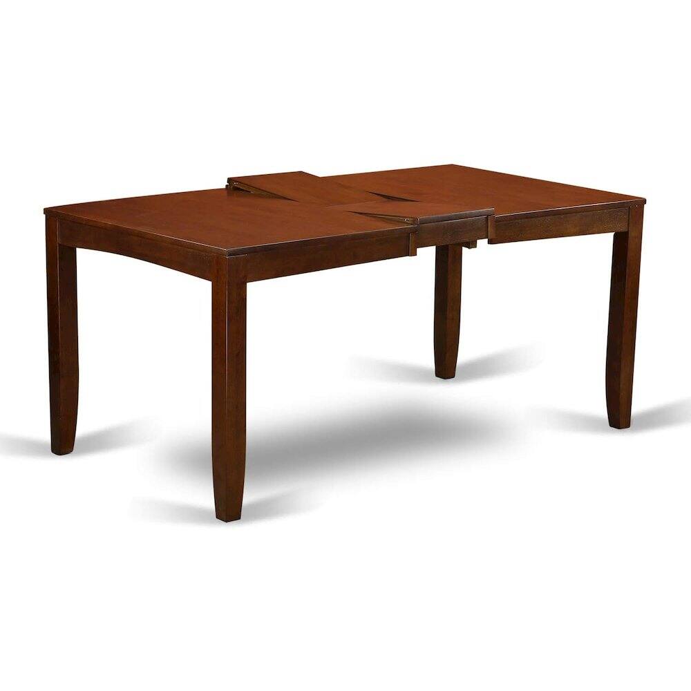 Alt View 1. FurniFact - Espresso Kitchen Table and Chairs Set, 7 Pc Dining Table Set for 6 - Espresso.