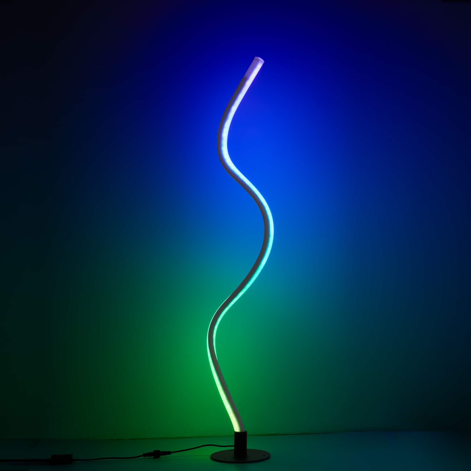 Lamp Depot - RGBW Color-Changing DIY Shape Floor Lamp - Black