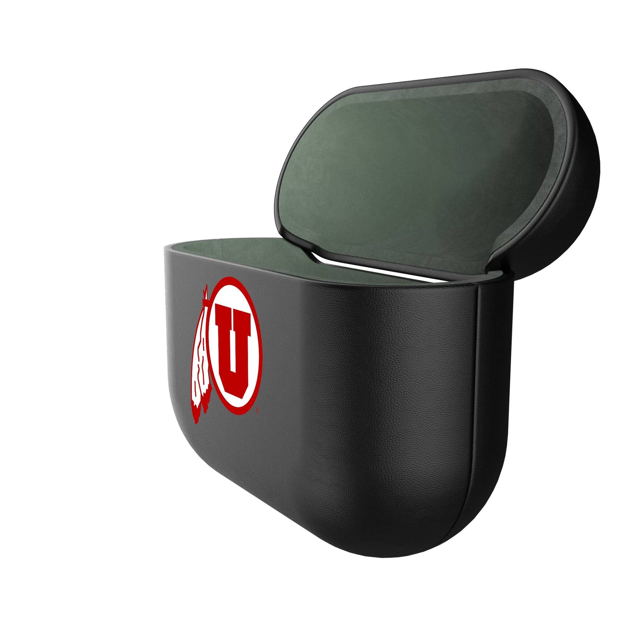 Alt View 1. Keyscaper - Utah Utes Black Utah Utes Insignia AirPods 3rd Gen Case Cover - Black.