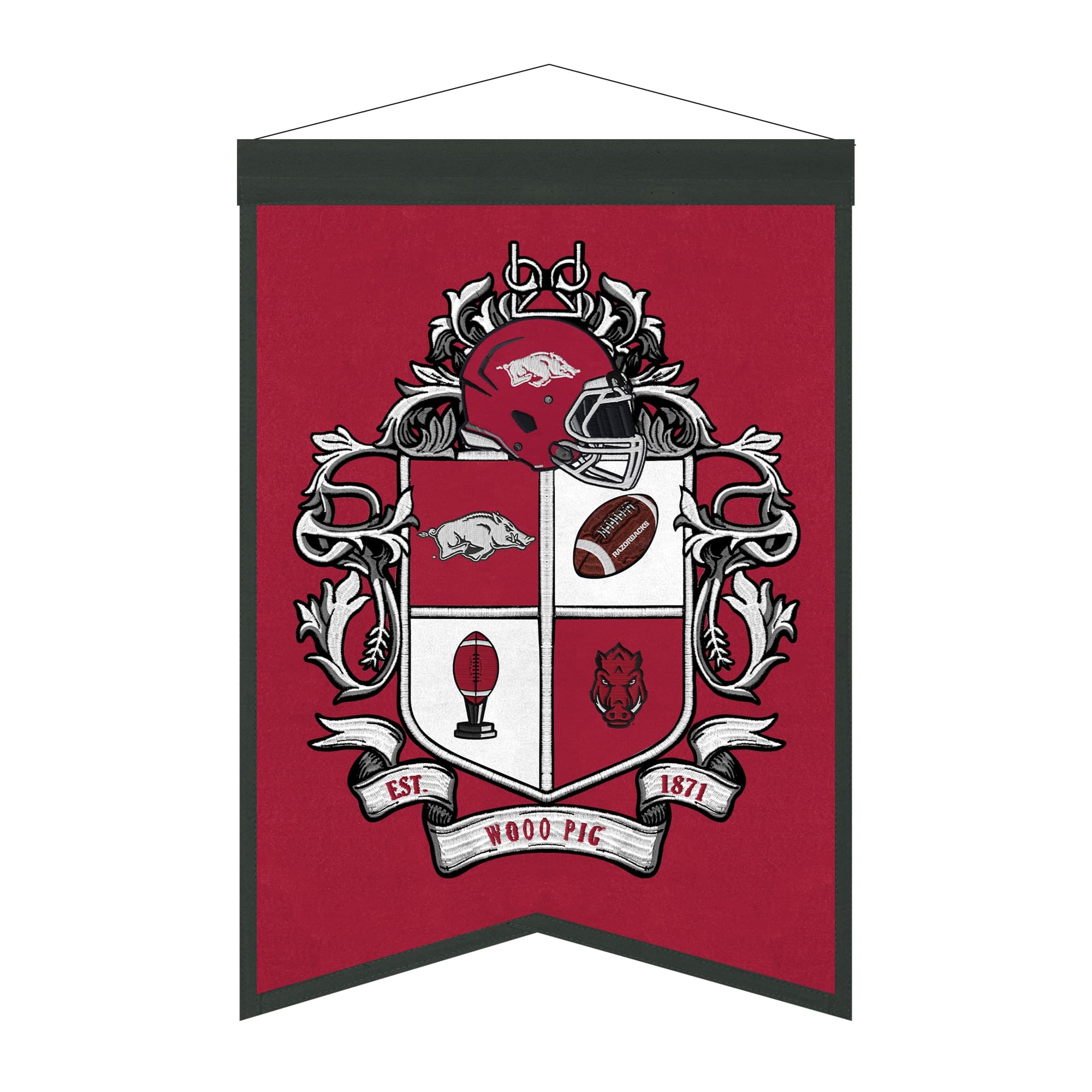 "Sporticulture - Arkansas Razorbacks 15"" x 22"" Crest Banner - Multicolor" price history on PriceWatchPro