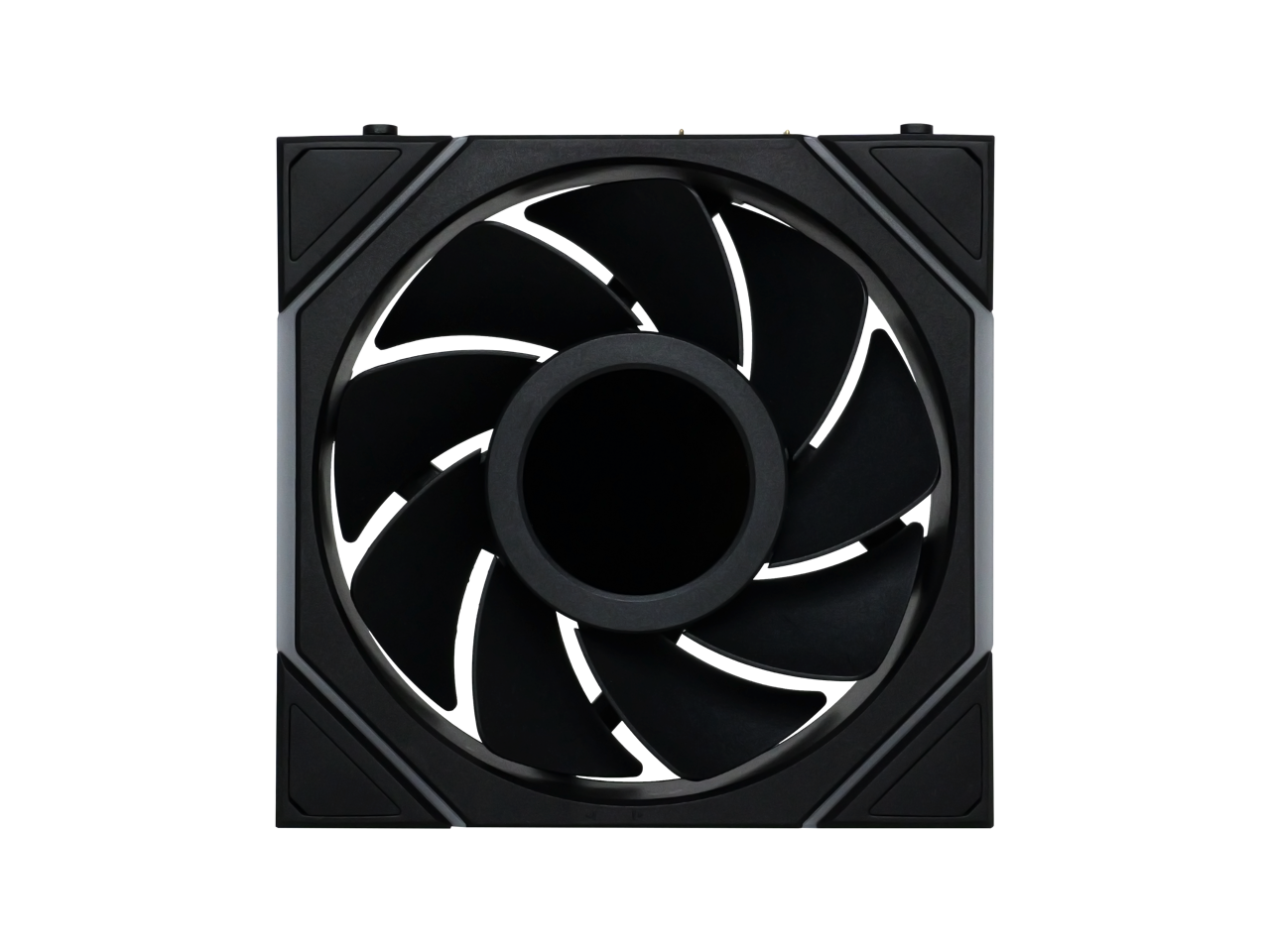 Alt View 6. Lian Li - Lian Li UNI Fan TL LCD 120 Wireless - Reverse Blade, Infinity Mirror, 2.4 GHz Control - Black (12RTLLCD1W1B) - Black.