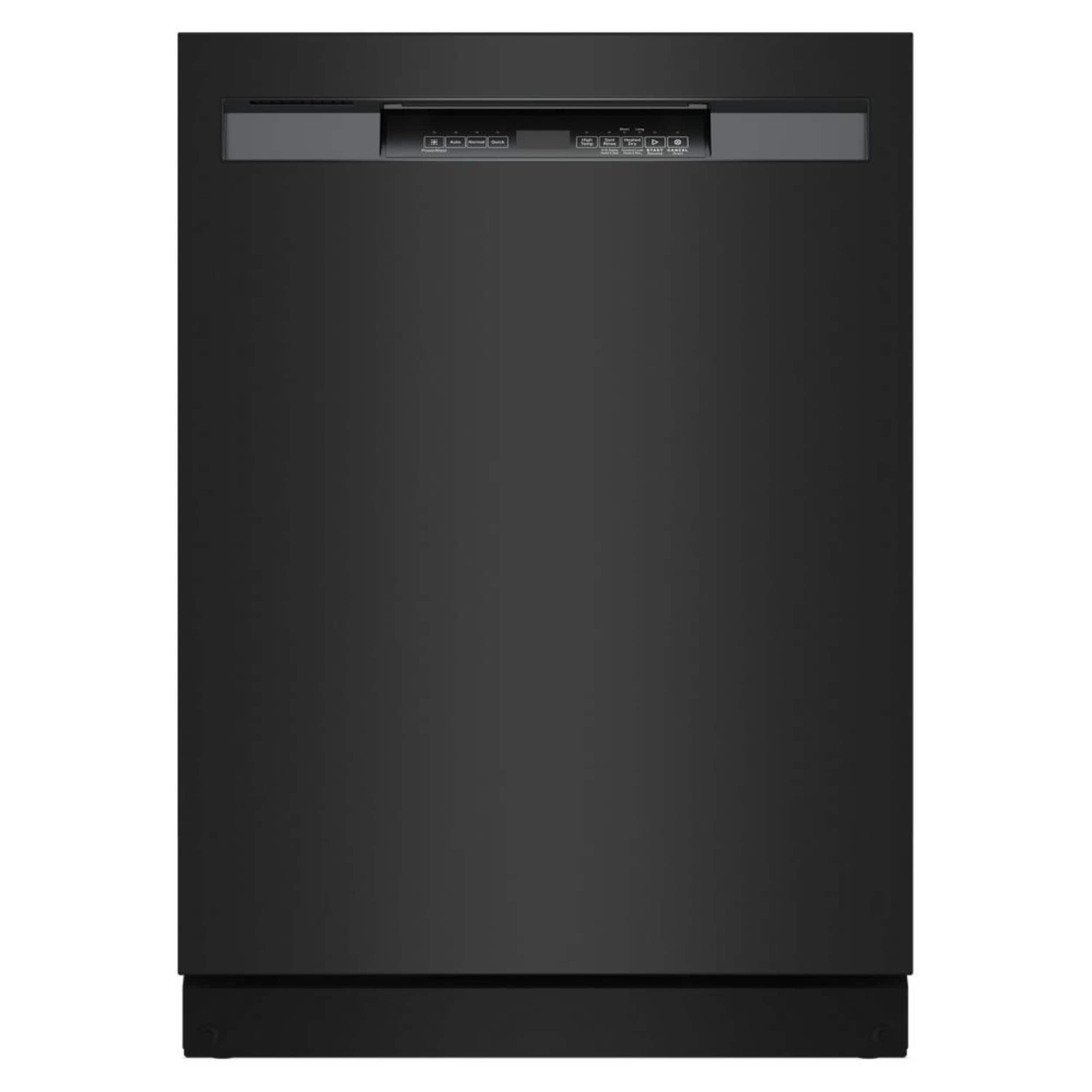 Front. Maytag - 24" Front Control Built-In Stainless Steel Tub Dishwasher with PowerBlast Cycle and 50 dBA - Black.