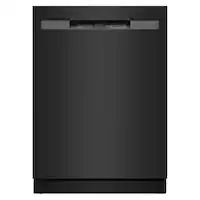 Maytag - 24" Front Control Built-In Stainless Steel Tub Dishwasher with PowerBlast Cycle and 50 dBA - Black - Front_Zoom