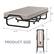 PRODUCT SIZE
- 79" (length)
- 31.5" (width)
- 16" (height)
- 33" (folded height)
- 13" (folded width)