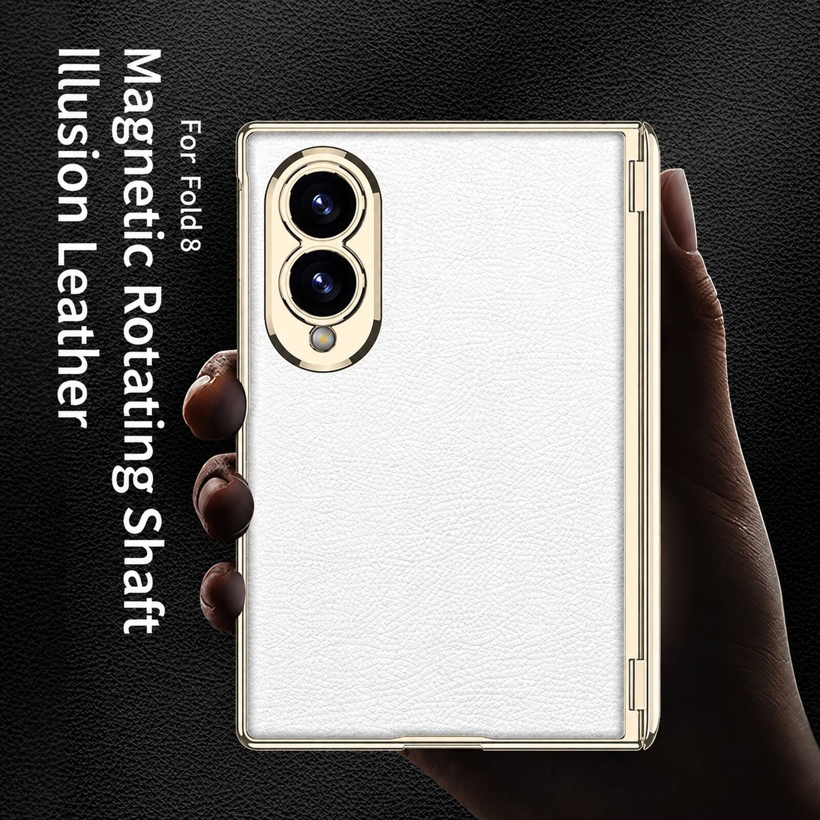 Illusion Magnetic For Fold 8 Leather Rotating Shaft