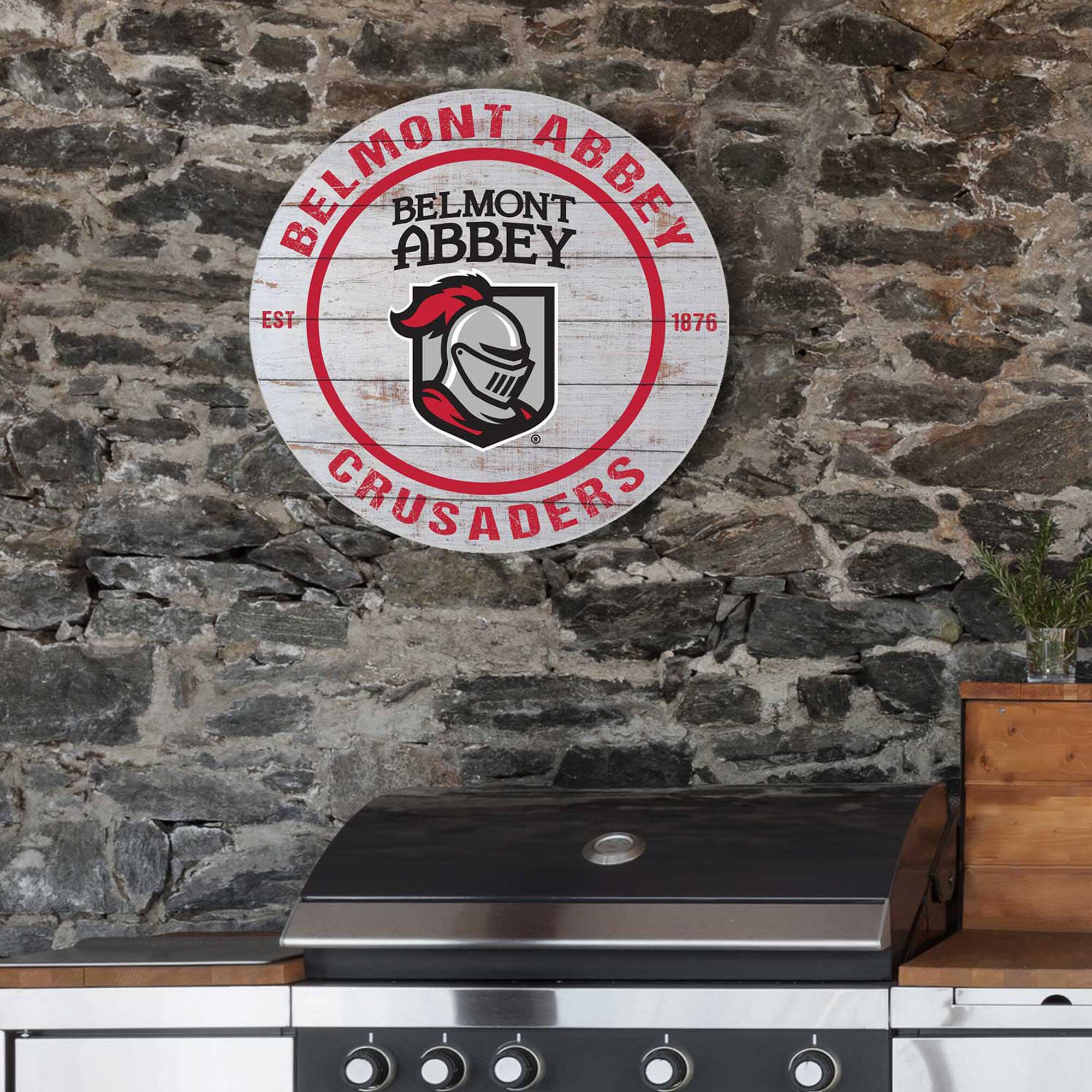 BELMONT ABBEY  
BELMONT ABBEY  
EST 1876  
CRUSADERS