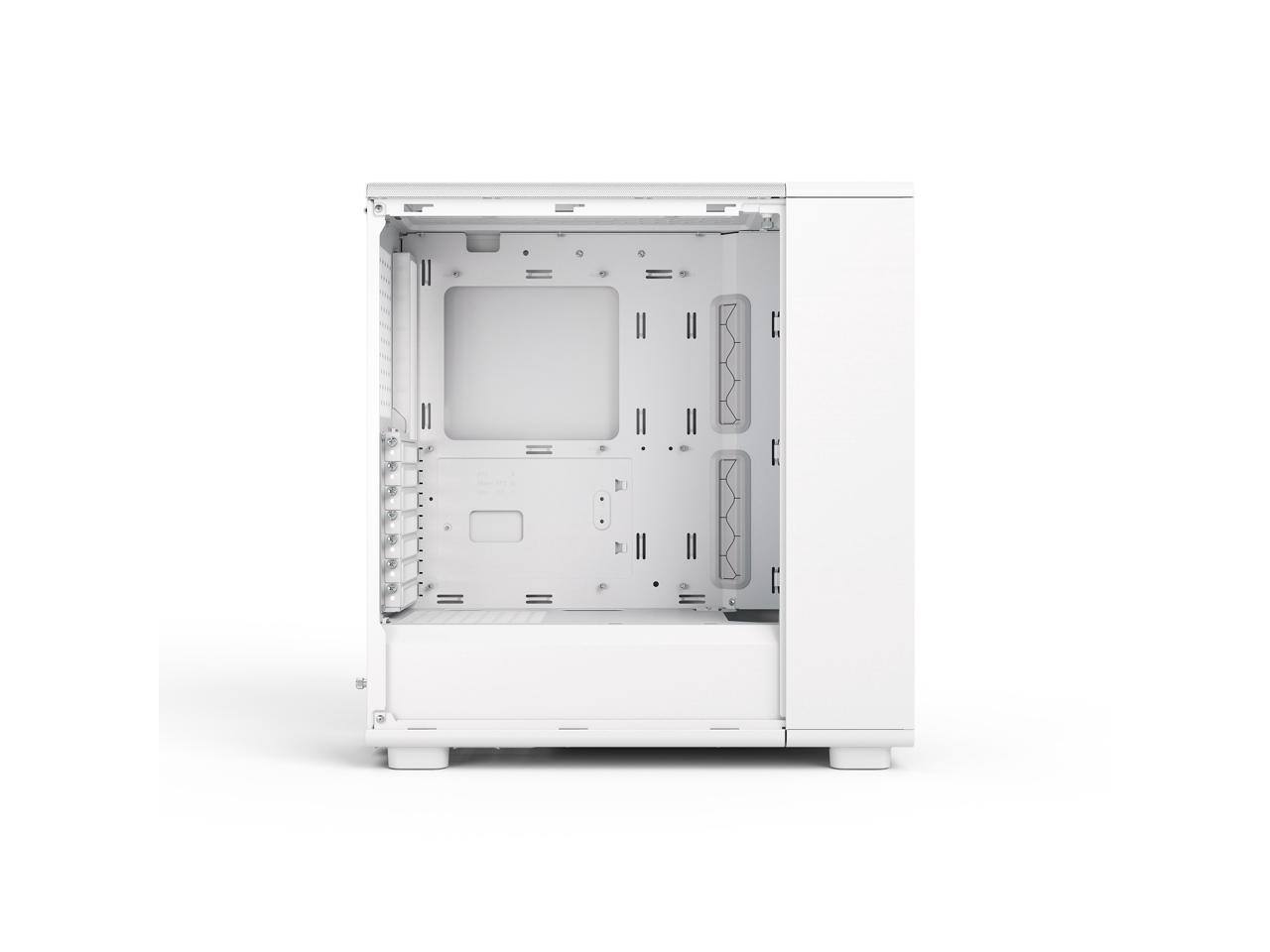Alt View 2. Fractal Design - Fractal Design Epoch White RGB - Tempered Glass, Mesh Front, 3 RGB Fans, Spacious ATX/mATX/ITX Case - White.