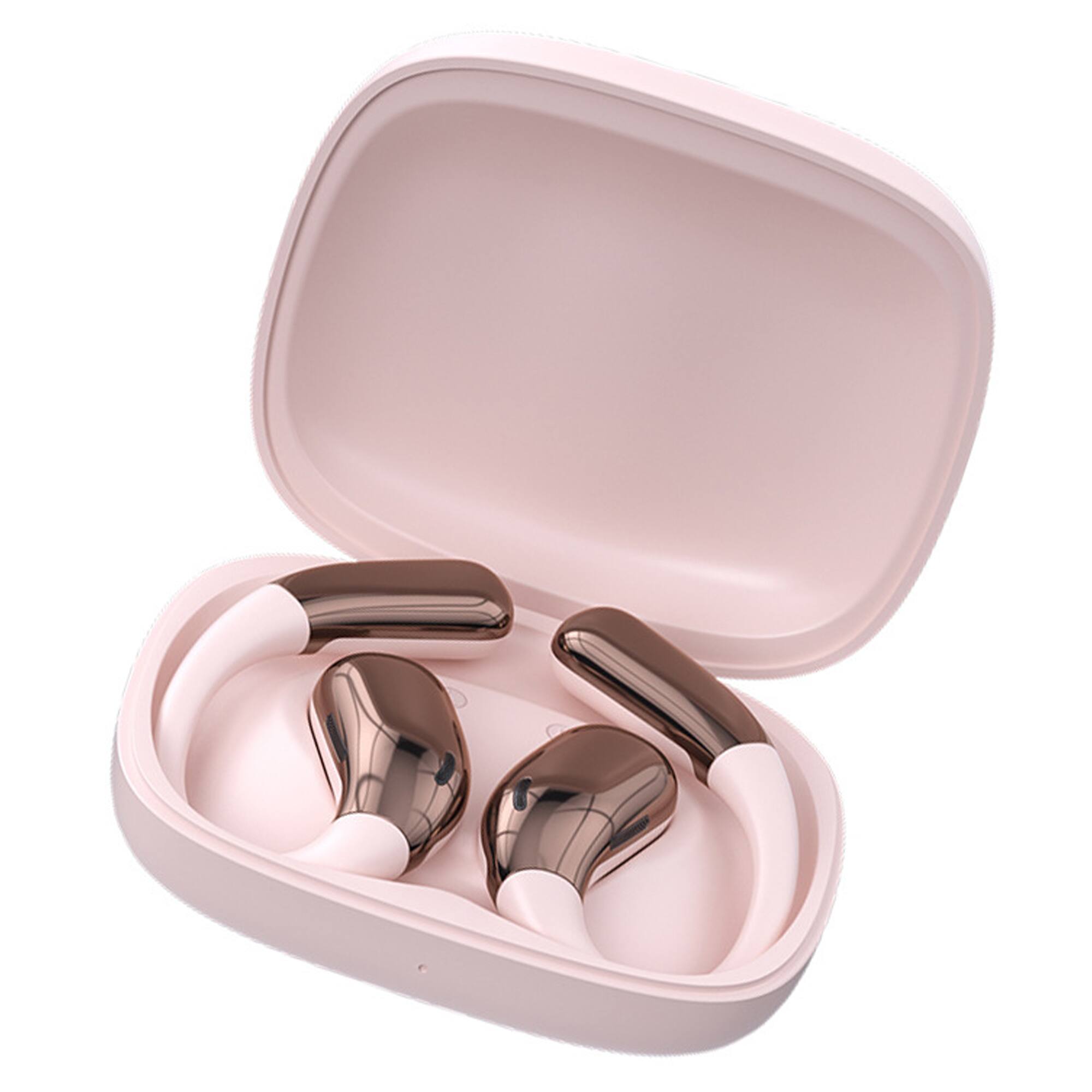 Front. YONWAY - Wireless Bluetooth Earbuds, Ear Hook Style Translation Earbuds Support 147 languages with Charging Case.