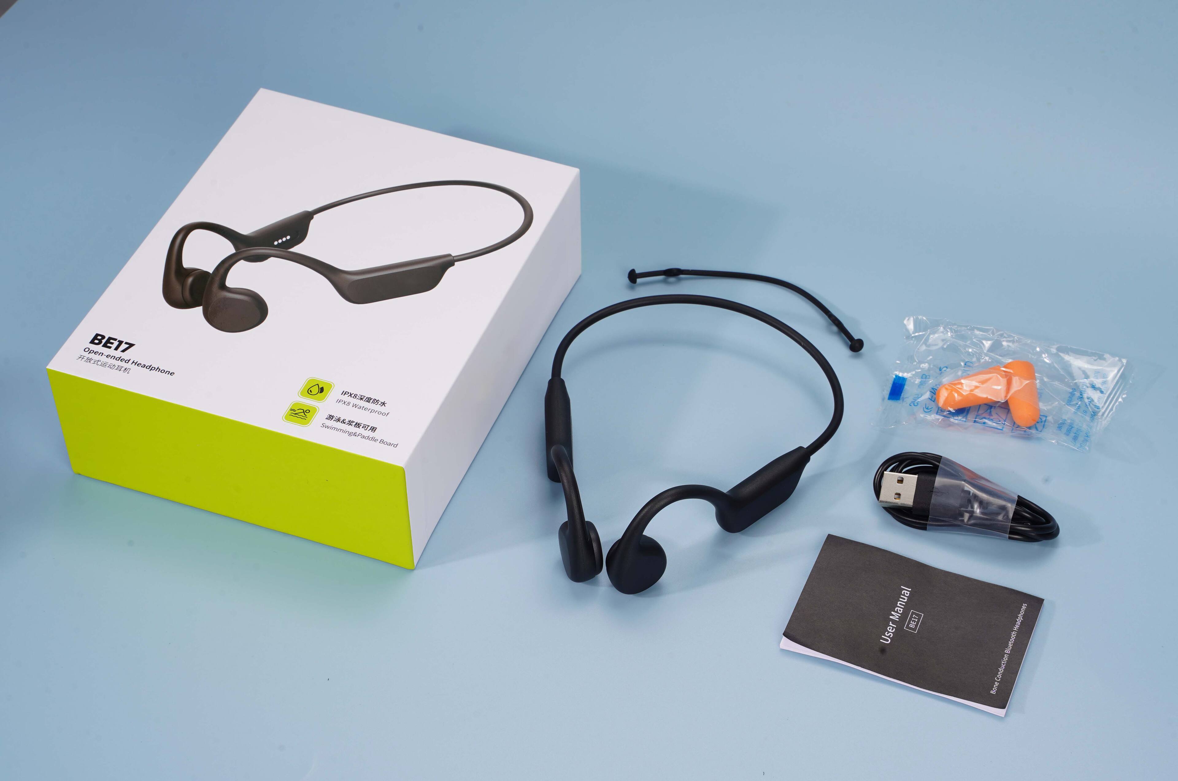 BE17  
Open-ended Headphone  
IPX4 Waterproof  
Swimming/Paddle Board  

User Manual  
BE17  
Open-ended Headphone