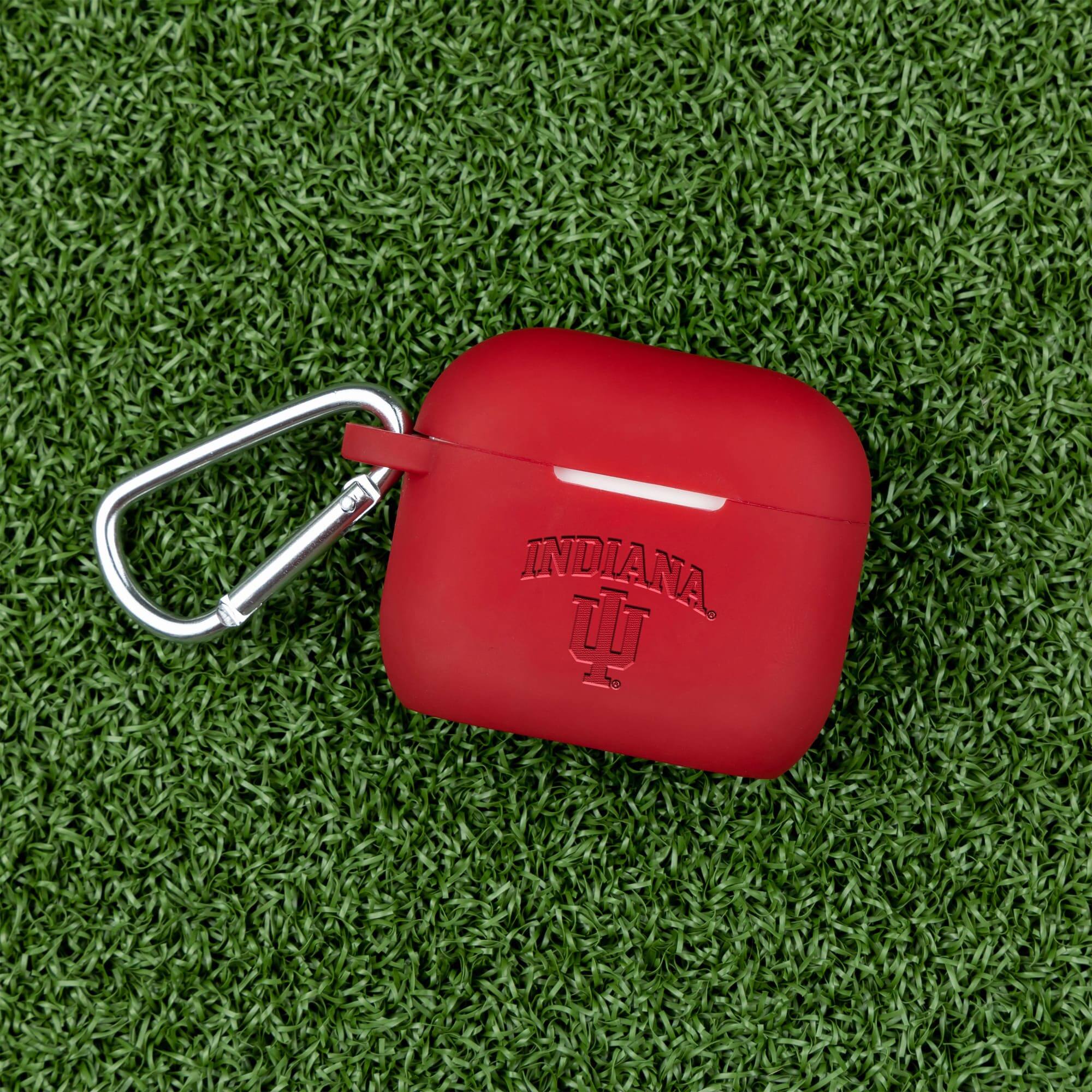 Alt View 1. Affinity Bands - Indiana Hoosiers Debossed Silicone AirPods Gen Three Case Cover - No Size - Multicolor.