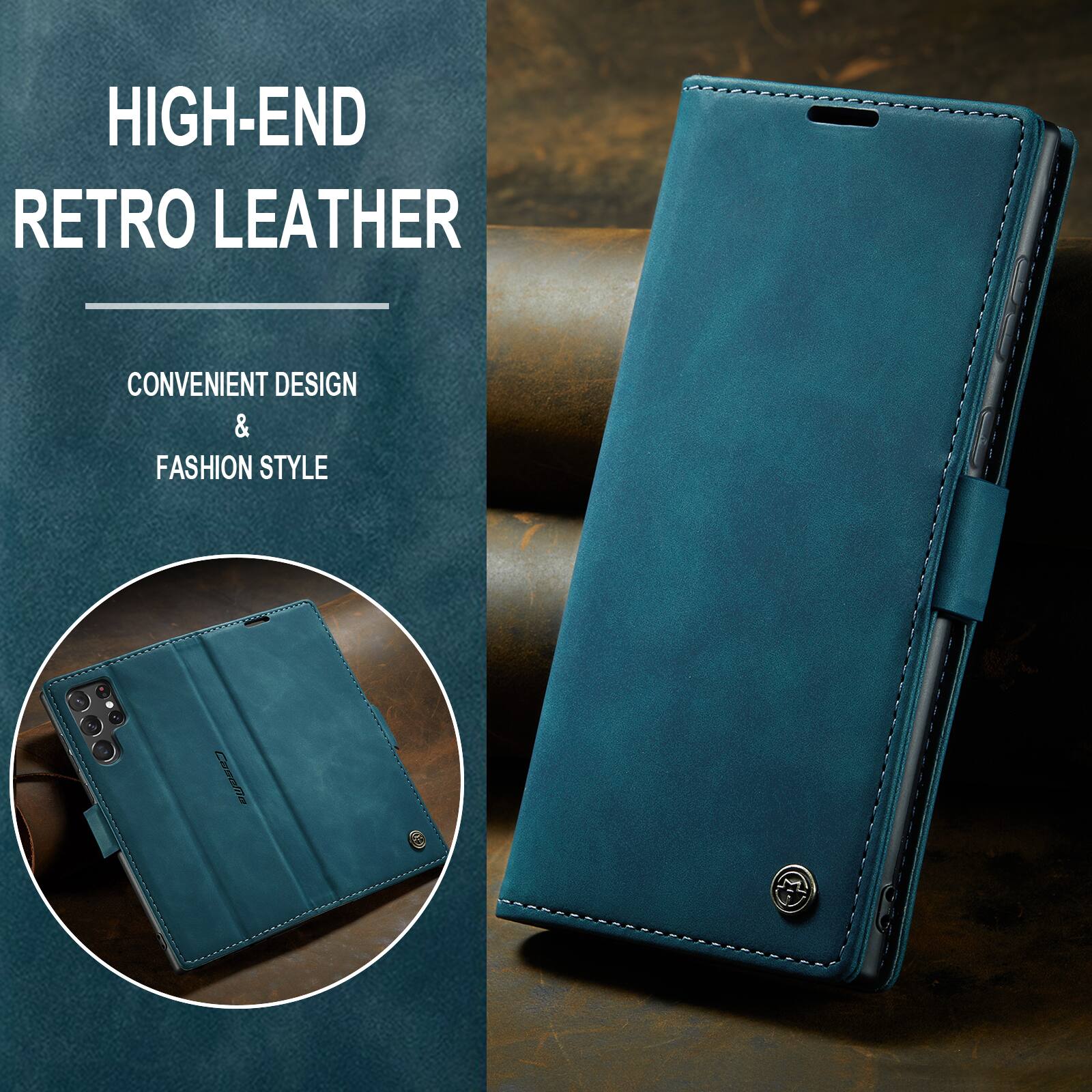Dteck Leather Wallet Case for Samsung Galaxy S26 FE Card Slots Flip ...