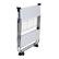 Left. Honey-Can-Do - Modern Foldable Kitchen Cart with Wheels and Metal Basket - White/Chrome.