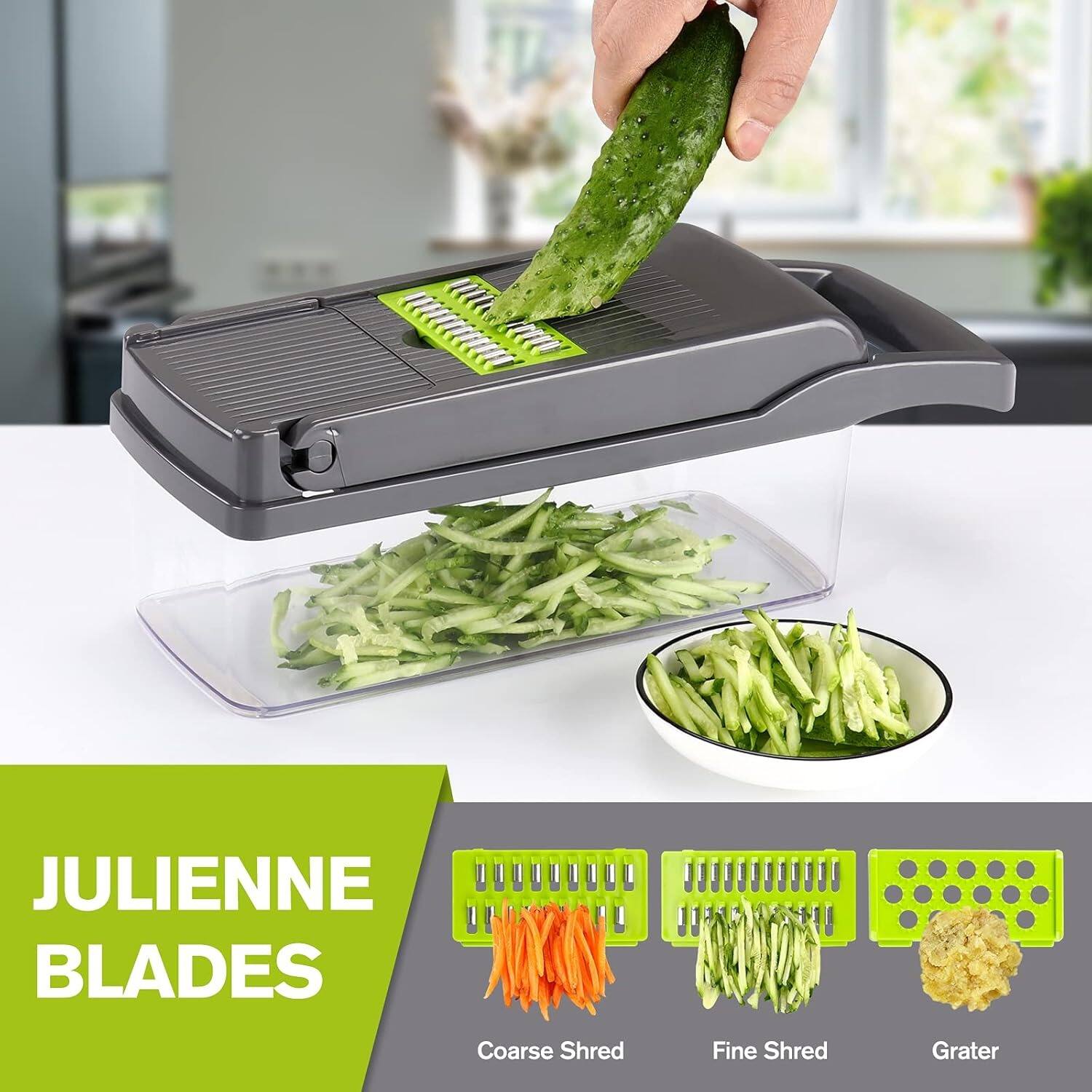 JULIENNE BLADES Coarse Shred Fine Shred Grater