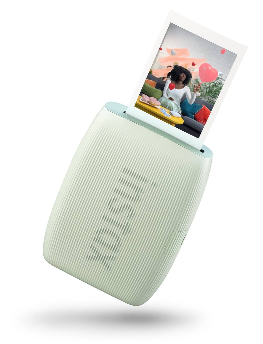 Étui De Protection Dur RIYADAone Pour Imprimante Photo Fujifilm INSTAX Mini Link 3/2/Link - Vert Clair, Poche Intérieure, Poignée